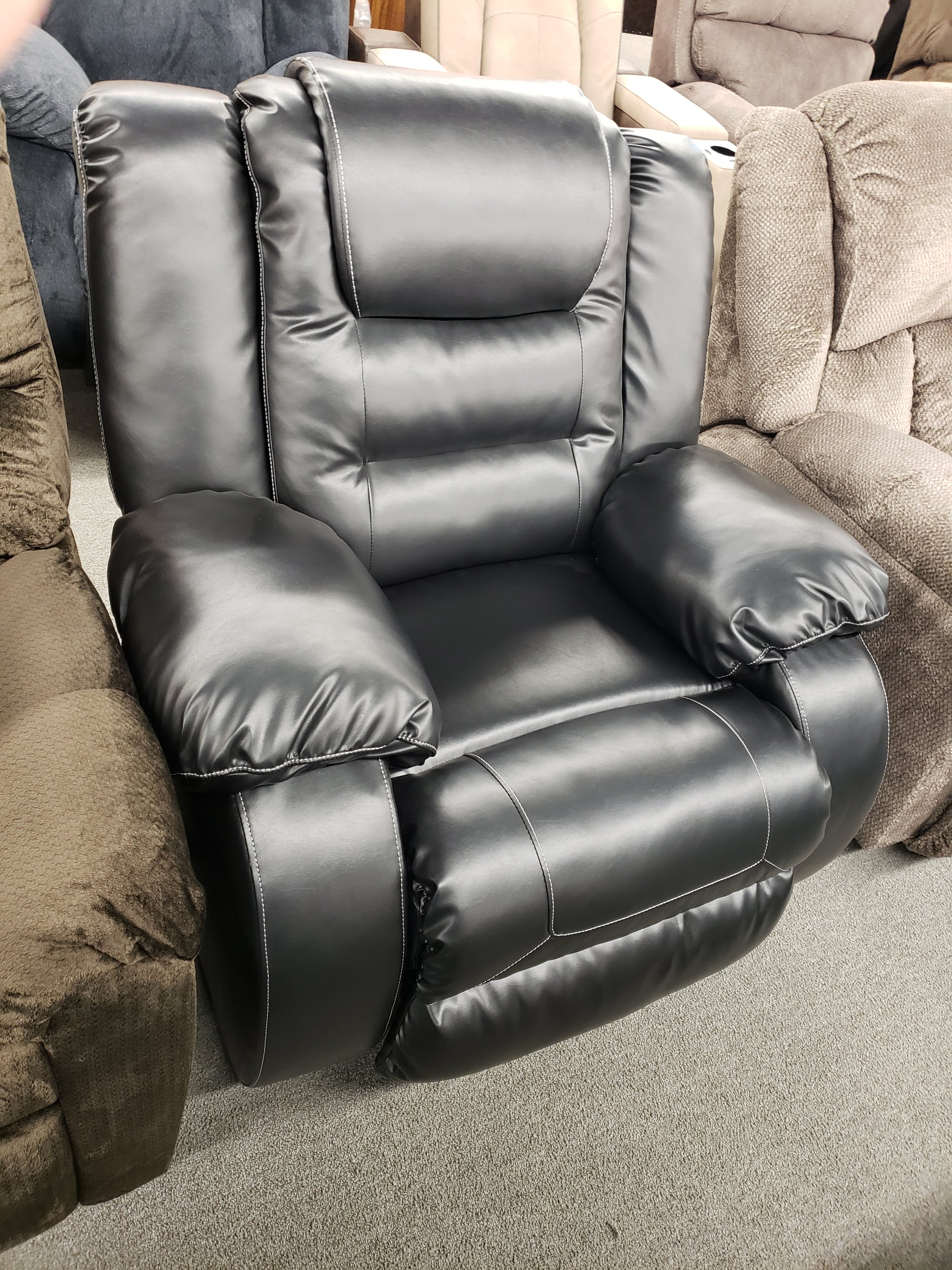 804 Faux Leather Rocker Recliner