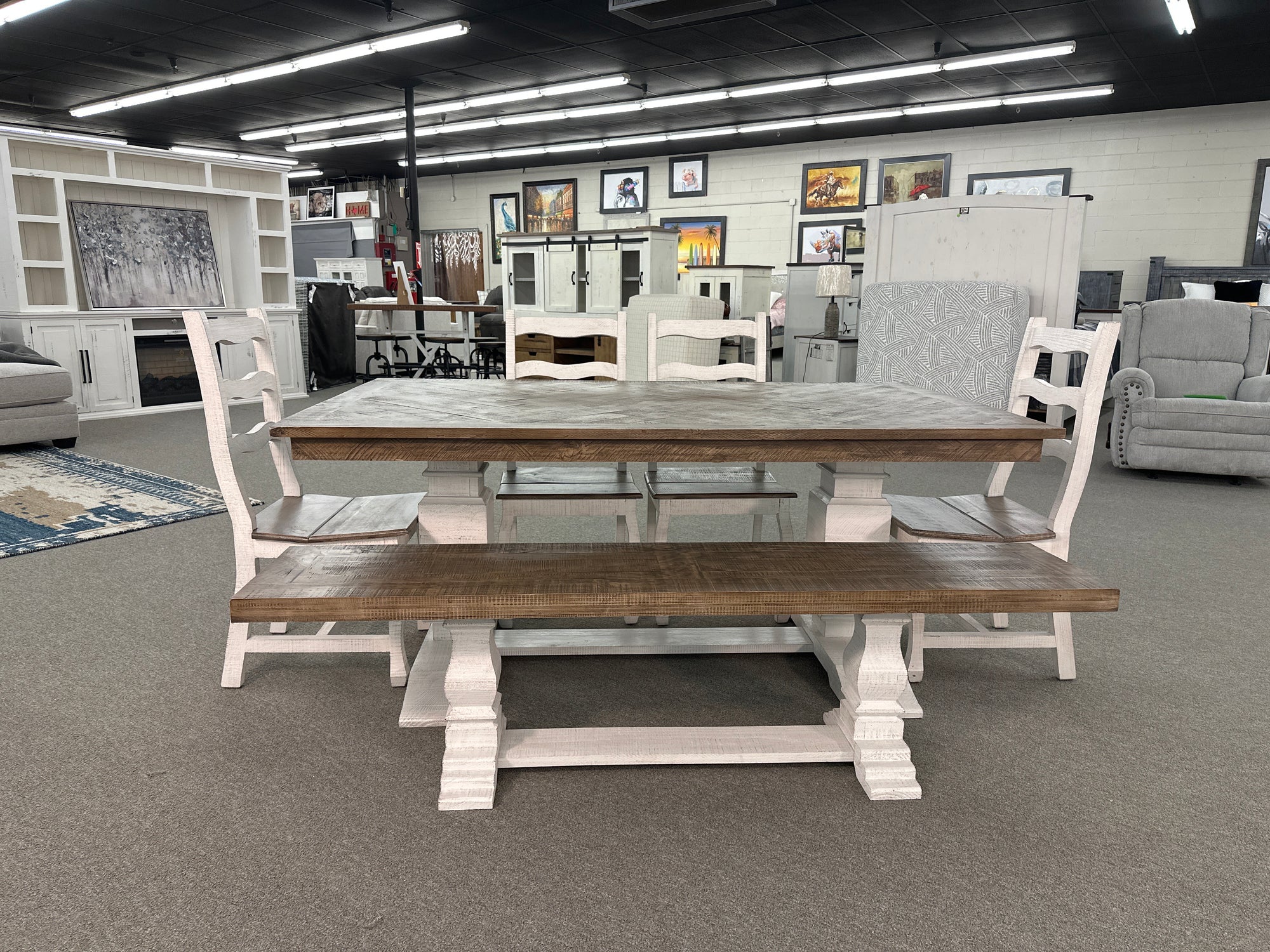 WDA-339-83 FI 6pc Herringbone Dining Set