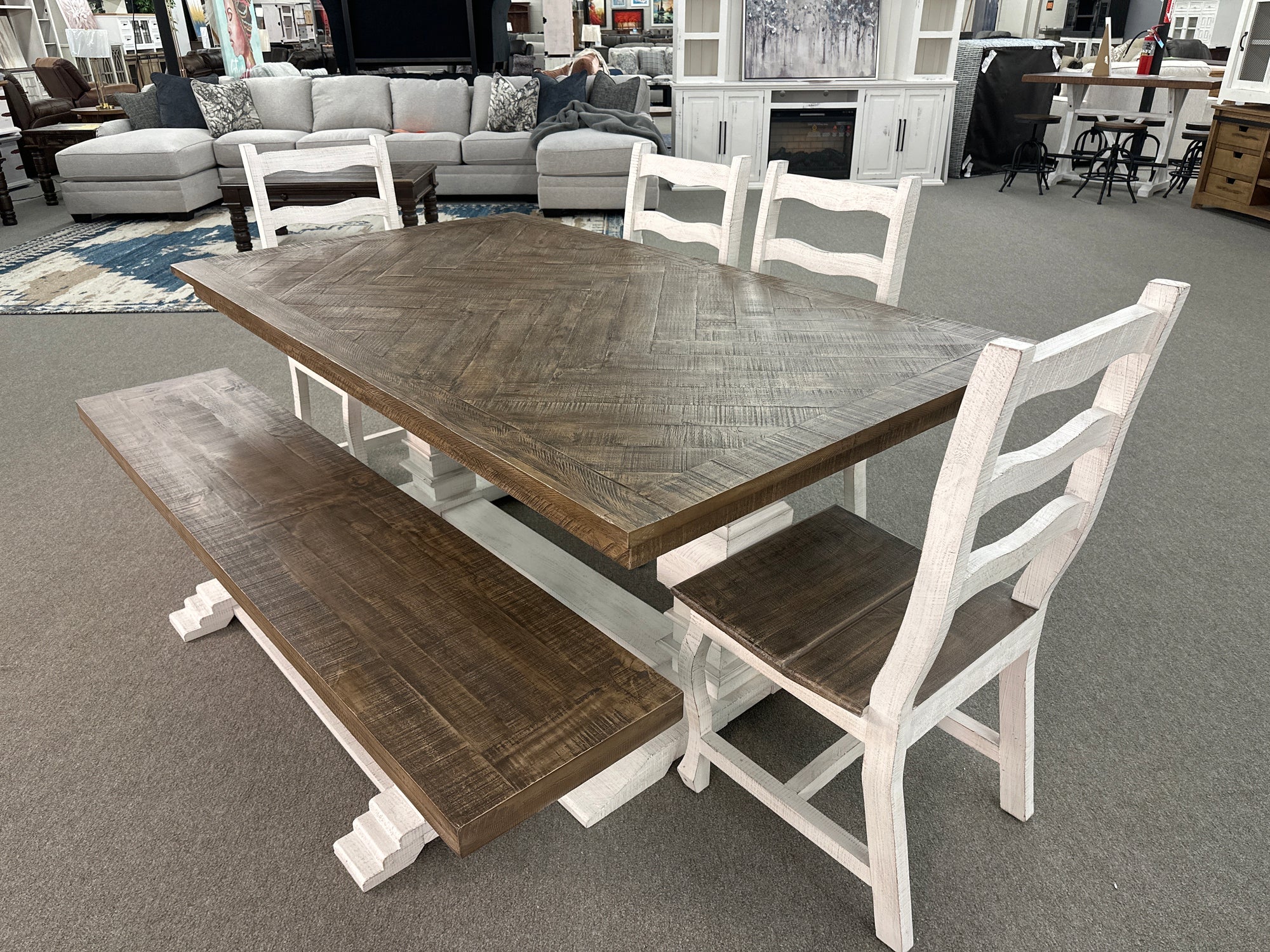 WDA-339-83 FI 6pc Herringbone Dining Set