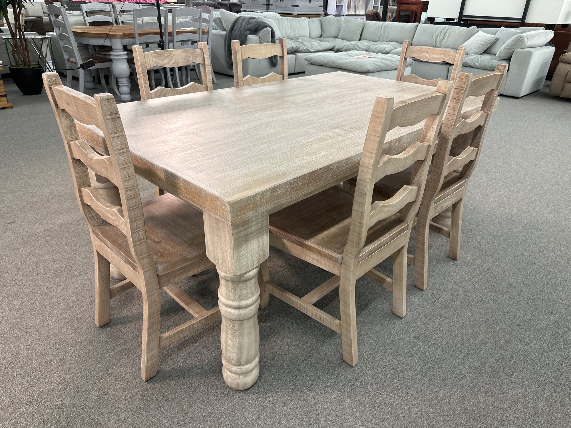 Mes83 FI 6’ Table with 6 Chairs