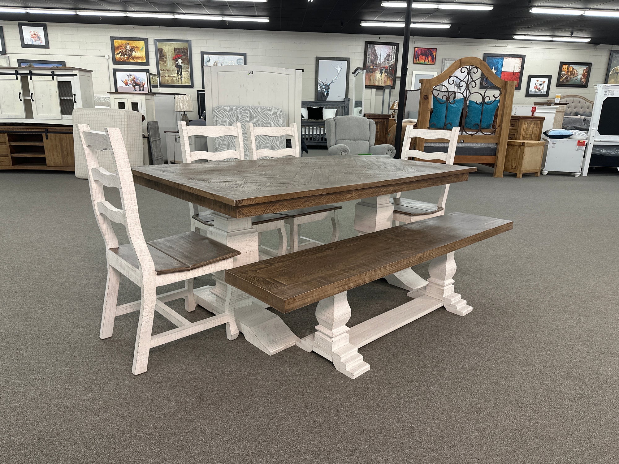 WDA-339-83 FI 6pc Herringbone Dining Set