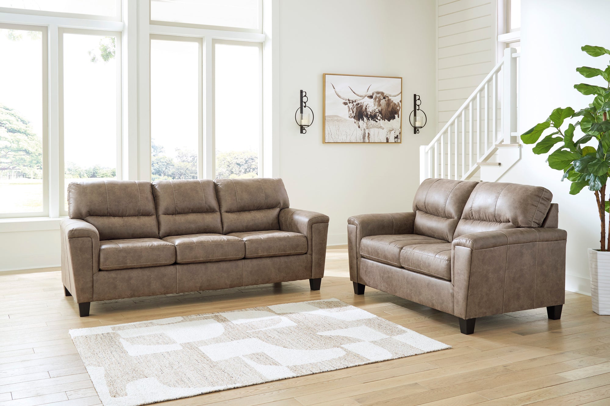 051 FI-A Sofa and Loveseat
