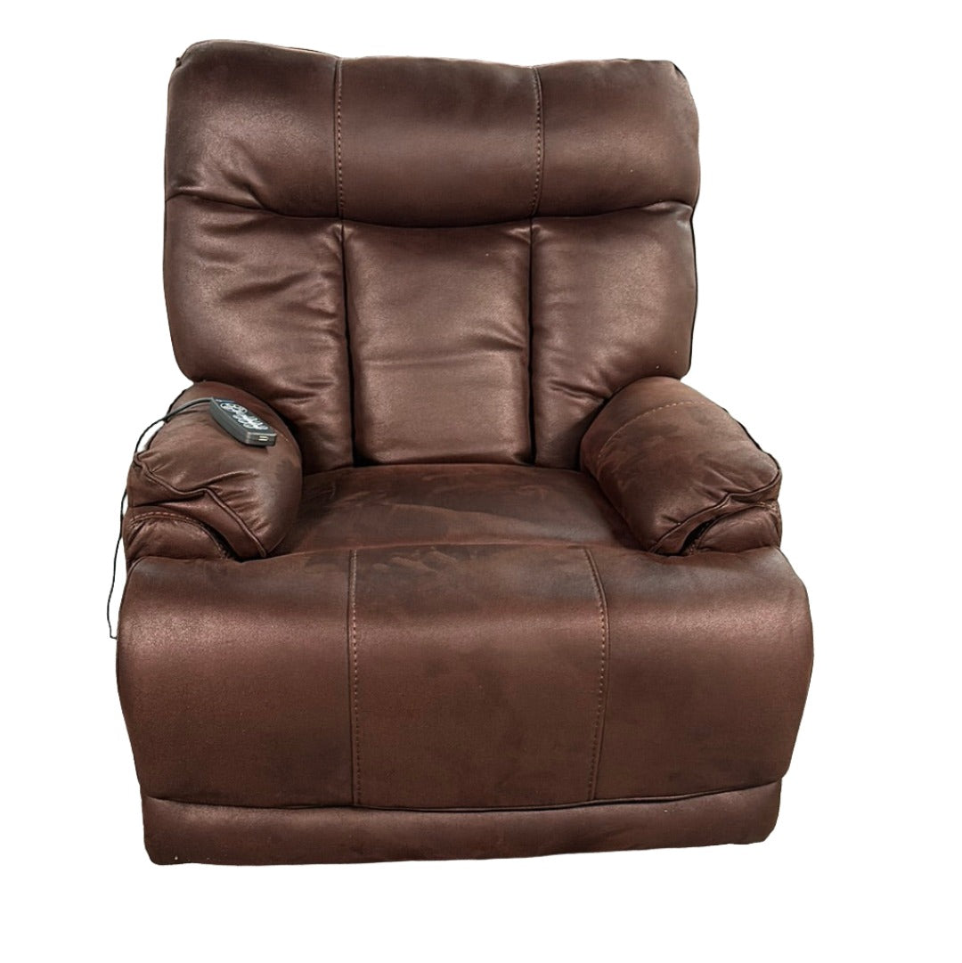 5890 FI-CNJ Powered Lay Flat Recliner with Powered Headrest, Heat, Massage and Extended Ottoman