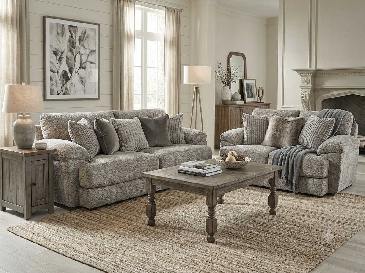 3307 FI-CNJ Sofa and Loveseat