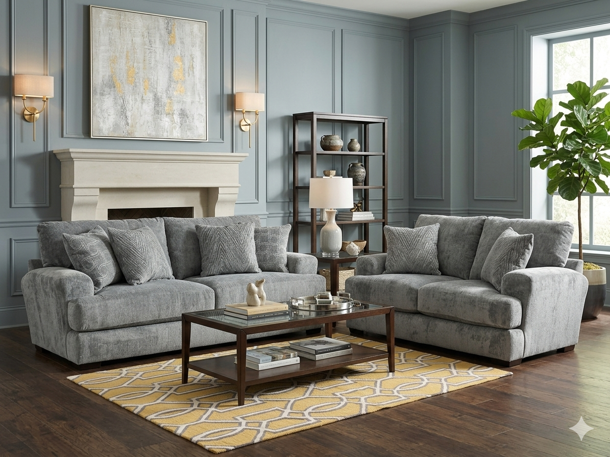 5109 FI-CNJ Sofa and Loveseat