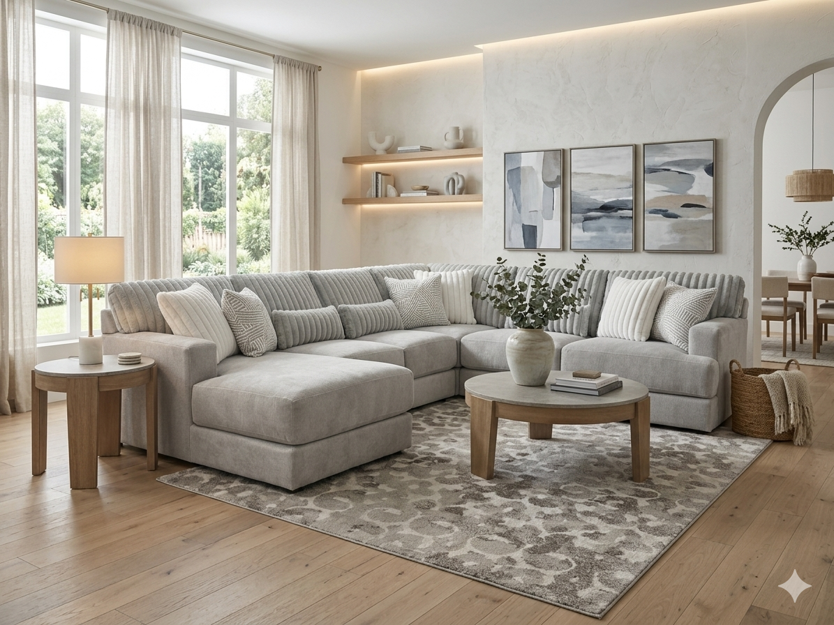 4414 FI-CNJ Fabric 3pc Sectional