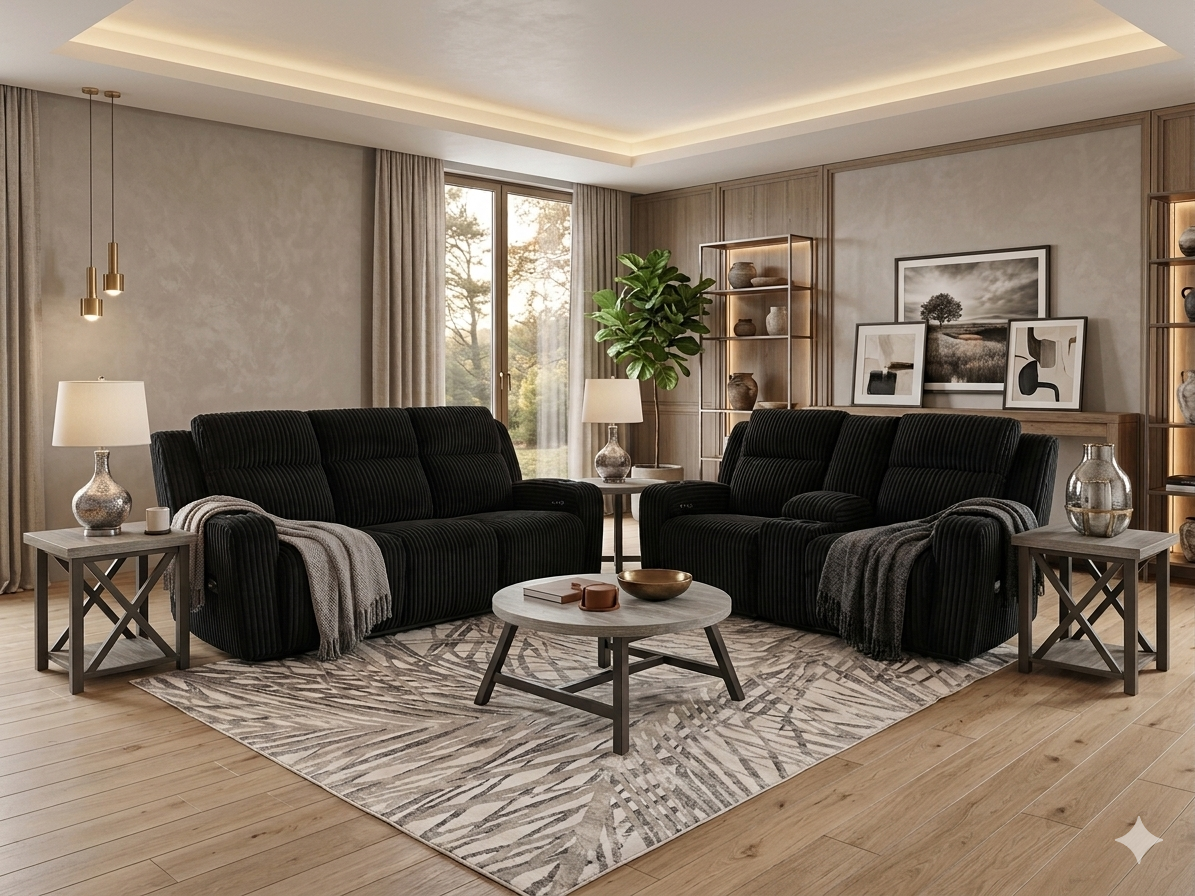 PC753 FI-A Power Reclining Sofa & Loveseat W/Zero Gravity & Speakers