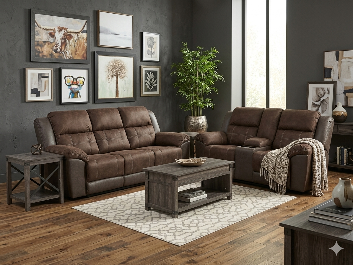 296 FI-A Manual Reclining Sofa & Loveseat