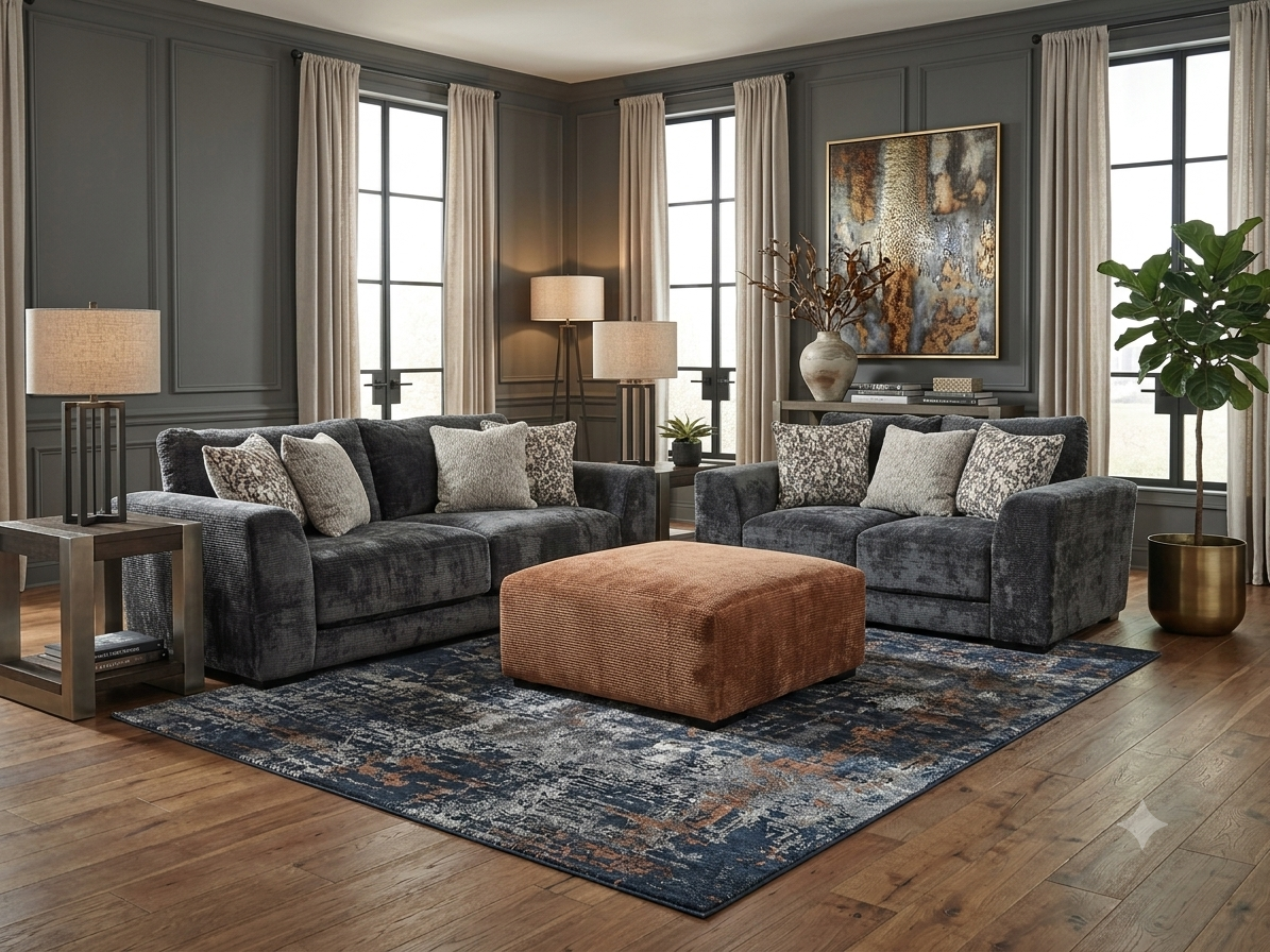 6376 FI-CnJ Sofa and Loveseat