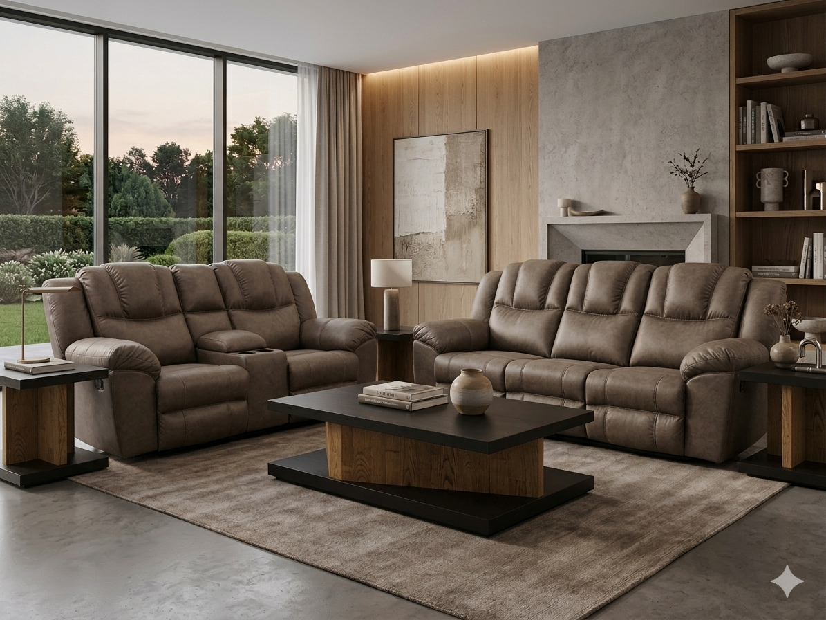 PC756-FI-A Manual Reclining Sofa & Loveseat - BLOWOUT SALE