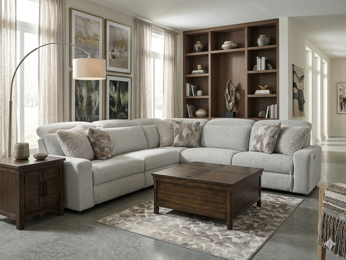 362 FI-CNJ 5pc Powered Recline Sectional
