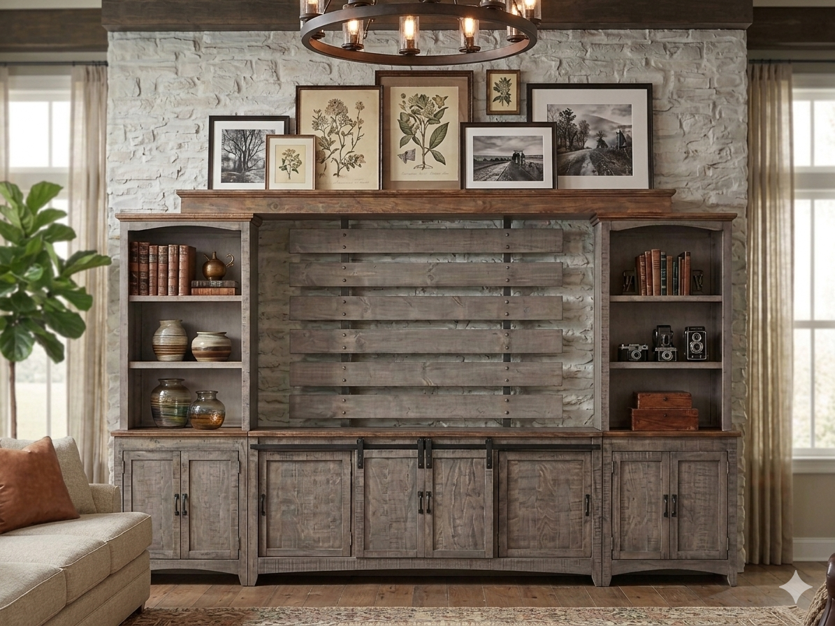 WDA-253-GRL 5 Piece Entertainment Center