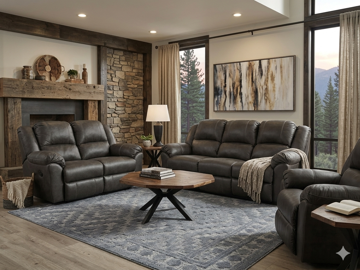 324 FI-HS Reclining Sofa And Loveseat