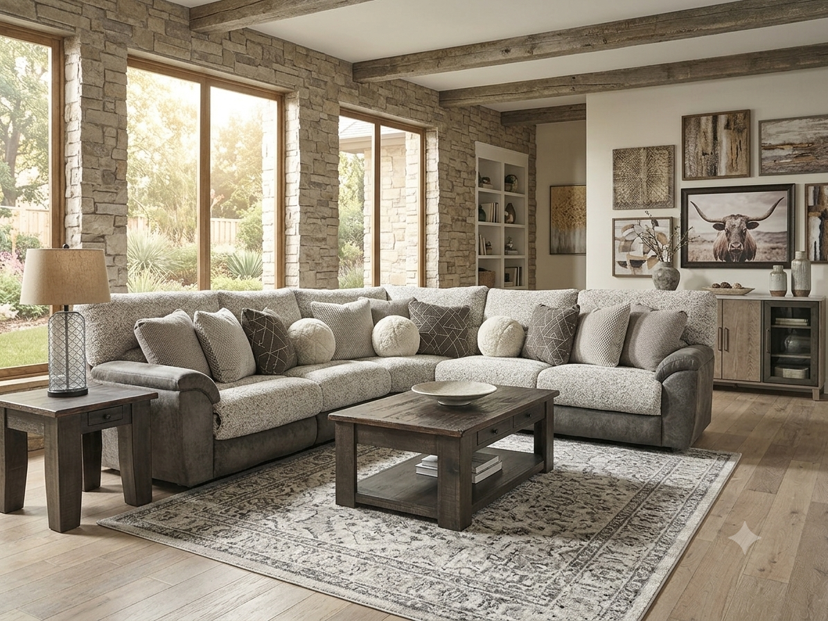 385 FI-CNJ 5pc Power Reclining Sectional with Adj Headrest