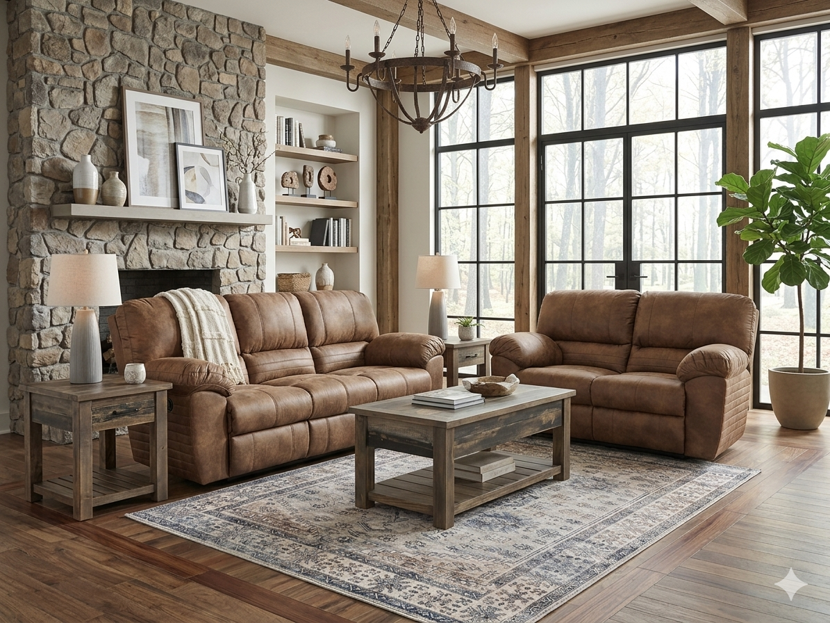220 FI-CNJ Power Reclining Sofa & Loveseat