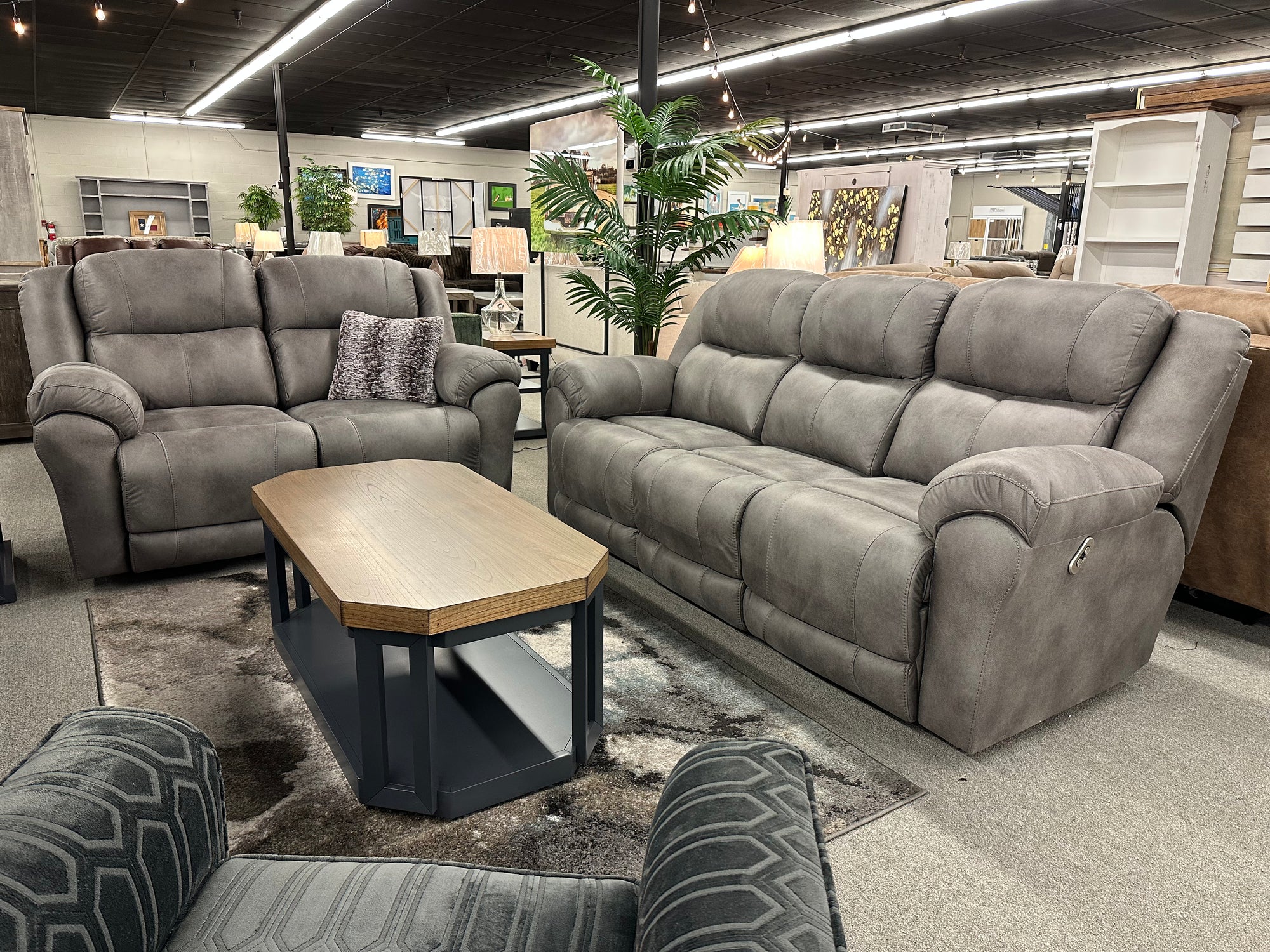 717 FI-F Power Reclining Sofa and Loveseat