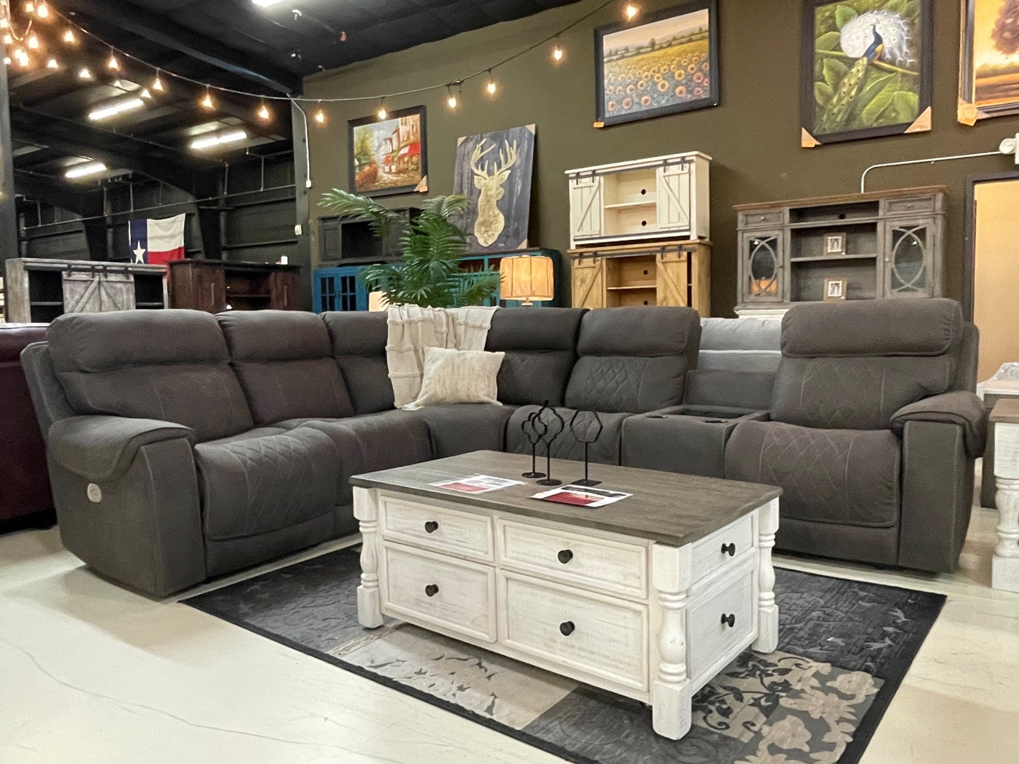 348 FI-A Reclining 6PC Sectional