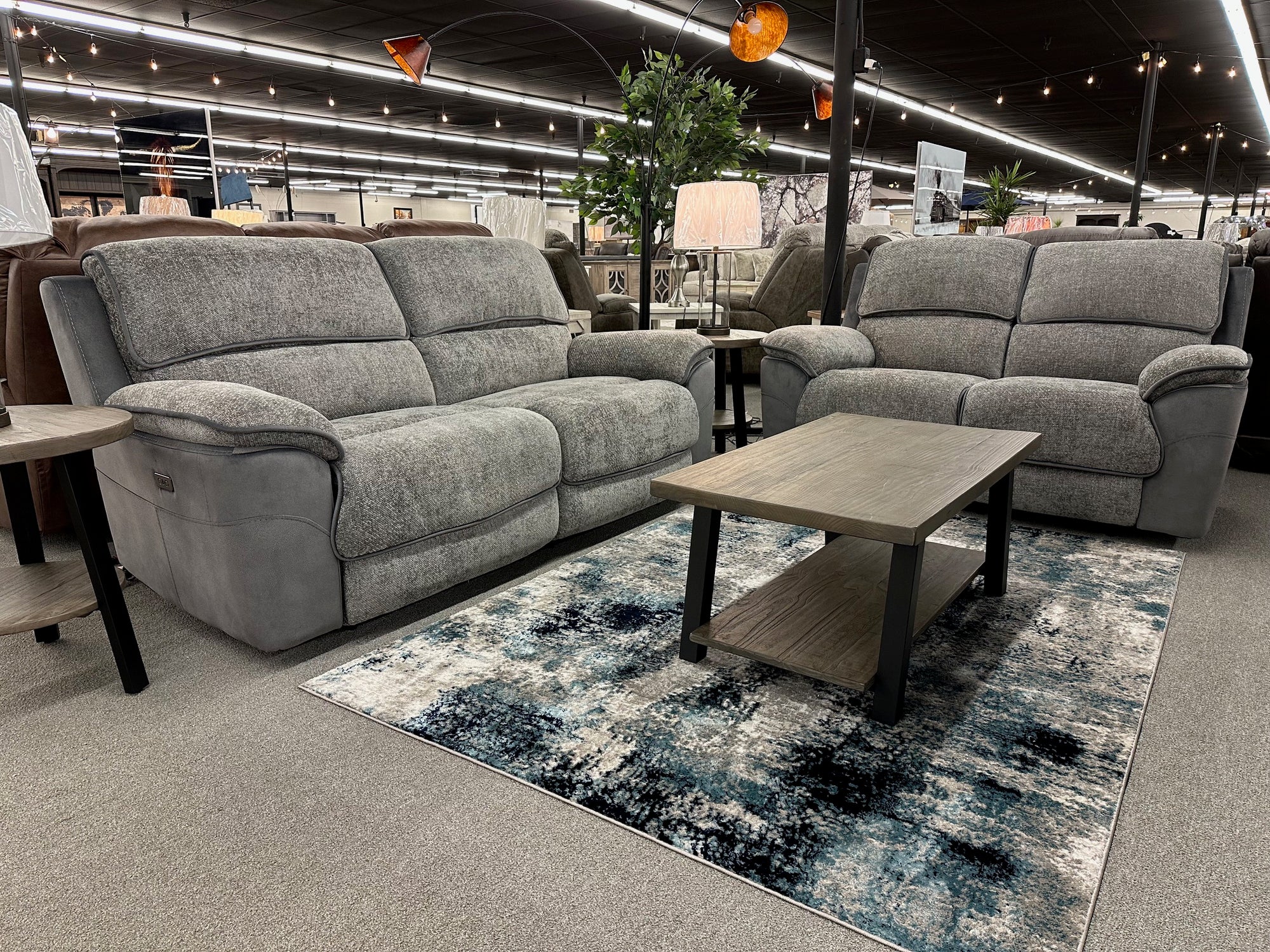 0324 FI-CHM Powered Reclining Sofa & Loveseat