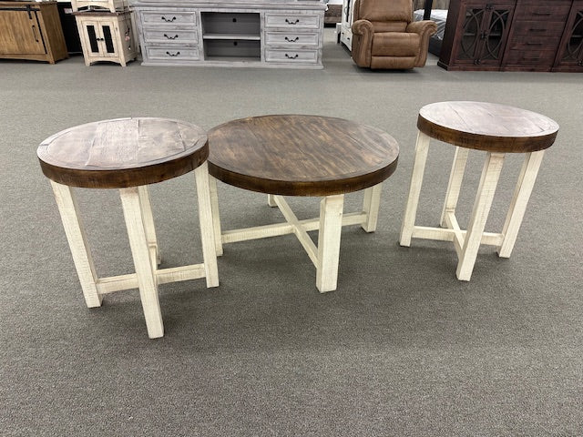 WCL-437 Bitono Cocktail Table & 2 End Tables