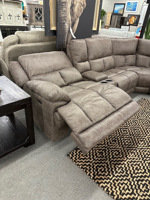 81886 FI-CHM 6pc Sectional W/3 Powered Recliners