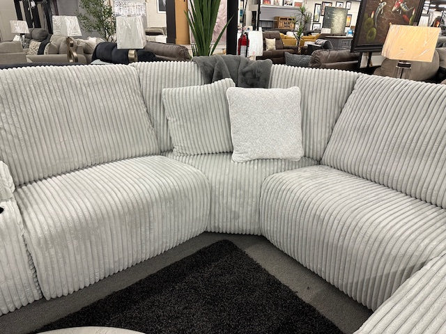 038-FI-A Reclining Corded Fabric 6pc Sectional
