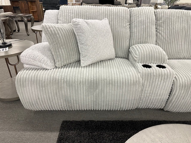 038-FI-A Reclining Corded Fabric 6pc Sectional