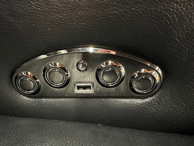 557 FI-CNJ Italian Leather Lay Flat Sofa & Loveseat W/Adjustable Headrest