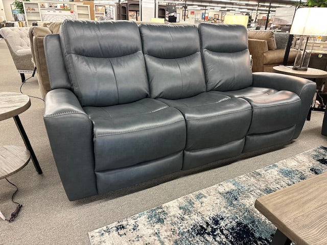 PCU232 FI-A Leather Power Reclining Sofa & Loveseat W/Adjustable Headrest