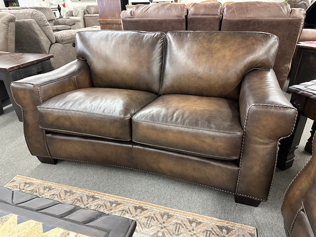 78198 FI-HL Leather Sofa & Loveseat