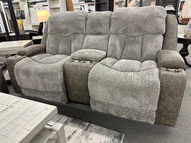 763 FI-F Powered Reclining Sofa & Loveseat W/Drop Down table & wireless Charging & Massage