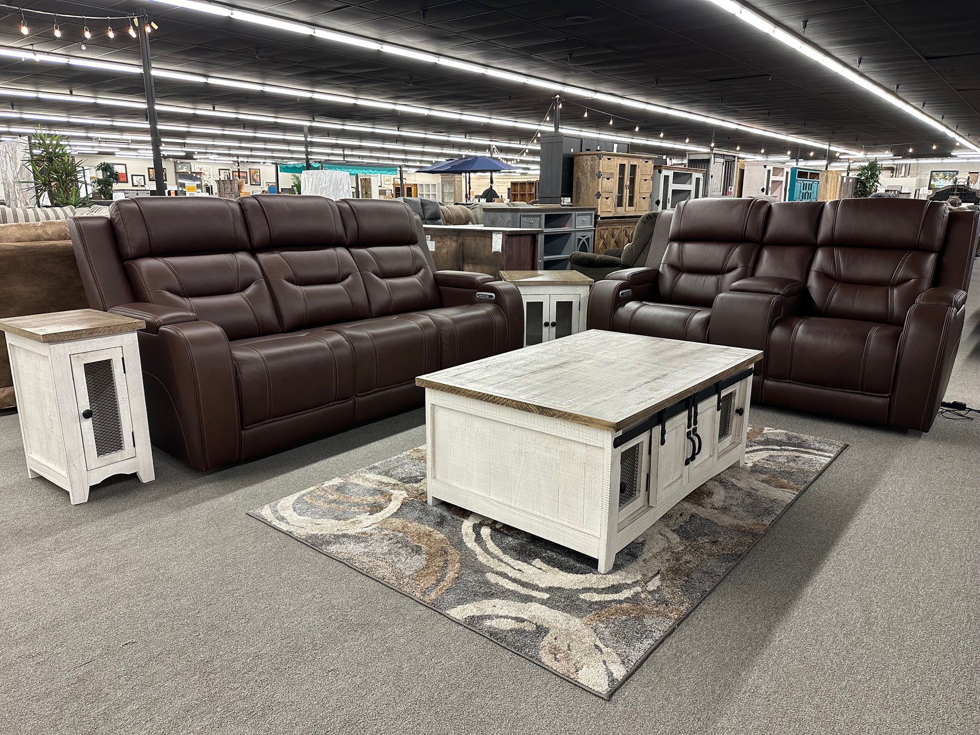 PCU227-FI-A Leather Zero Gravity Reclining Sofa & Loveseat W/Audio System - BLOWOUT SALE
