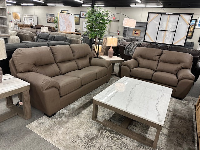 3564 FI-CnJ Sofa and Loveseat with Performance Fabric
