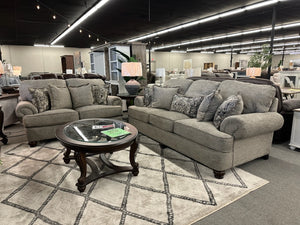 5558 Fi - CnJ Sofa and Loveseat Speckled Grey