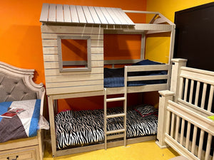 2481-TTLG FI-D Grey Deer Blind Bunk Loft