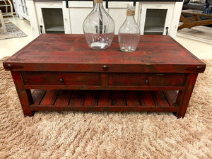 17-3-67-66 FI Rustic Red Cocktail Table
