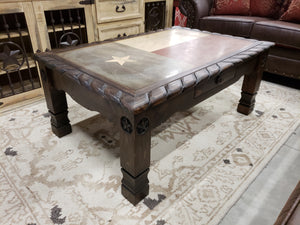 Flg cnjrs FI Texas Marble Dark Wax Cocktail Table