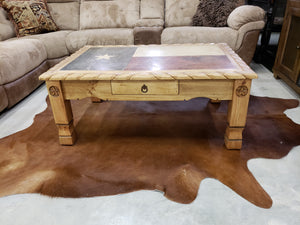 Flg cnjrs FI Texas Marble Honey Cocktail Table