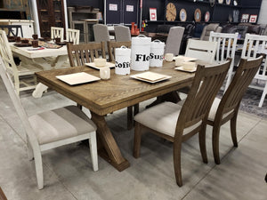 D865-236 FI-A Dining Table w/ 6 Chairs