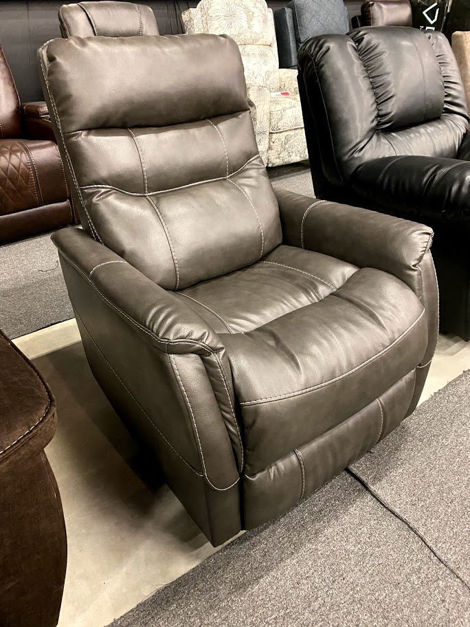 575 FI-A Faux Leather Swivel Glider Recliner