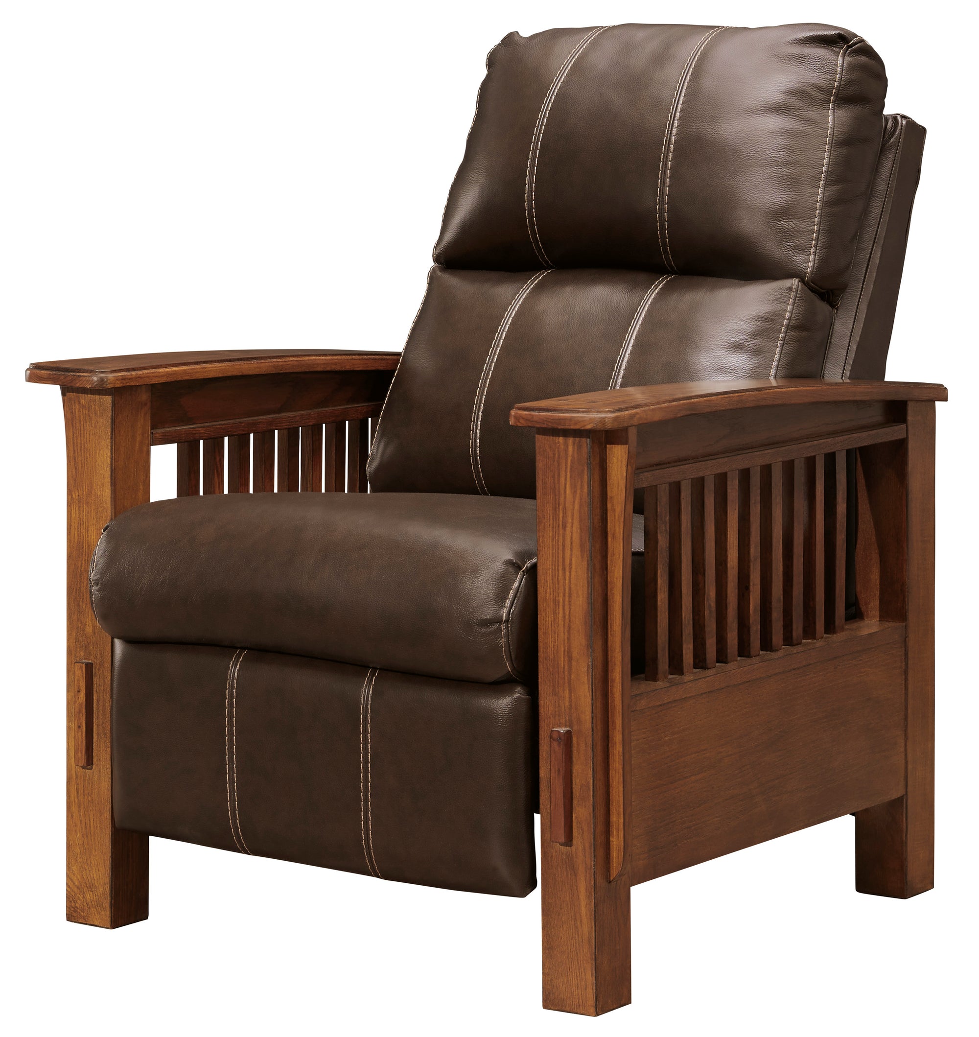 487 FI-A Leather Push Back Chair