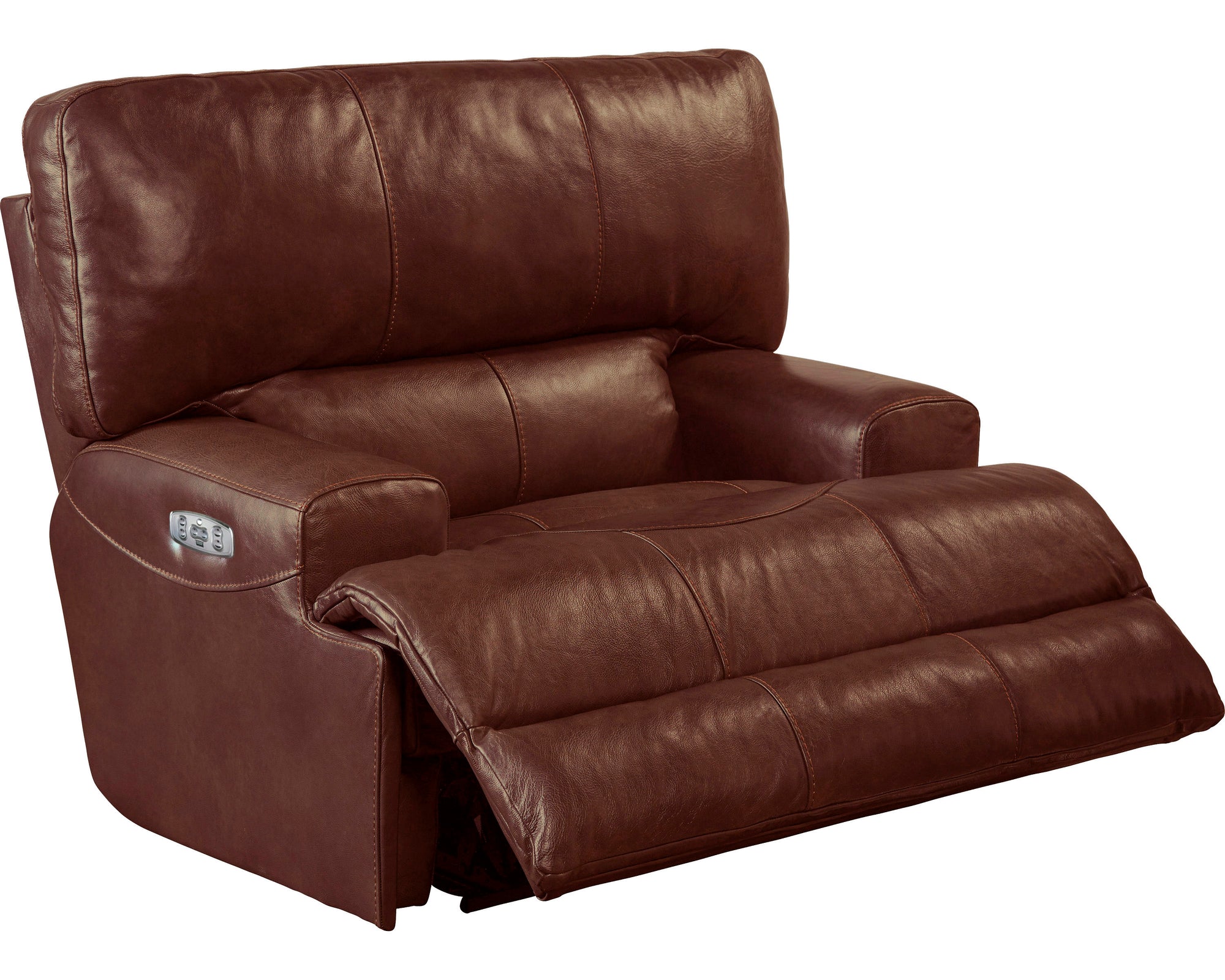 569 FI-CnJ Italian Leather Powered Sofa and Loveseat with Adjustable Headrest and Lumbar