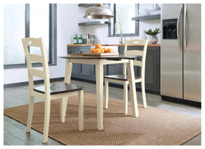 D446 FI-A Drop Leaf Table with 2 Chairs