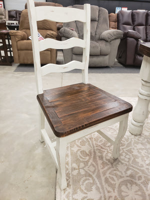 JonMes83A FI-M Nero White Table with 6 Chairs