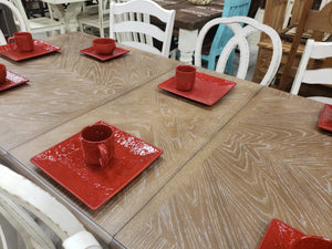 D854 FI-A Rectangular Extension Table with 8 Chairs