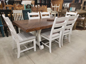 D657 FI-A Rectangular Dining Table with 6 Chairs