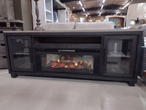 W090 FI-A 83" TV Stand w/ Fireplace Option