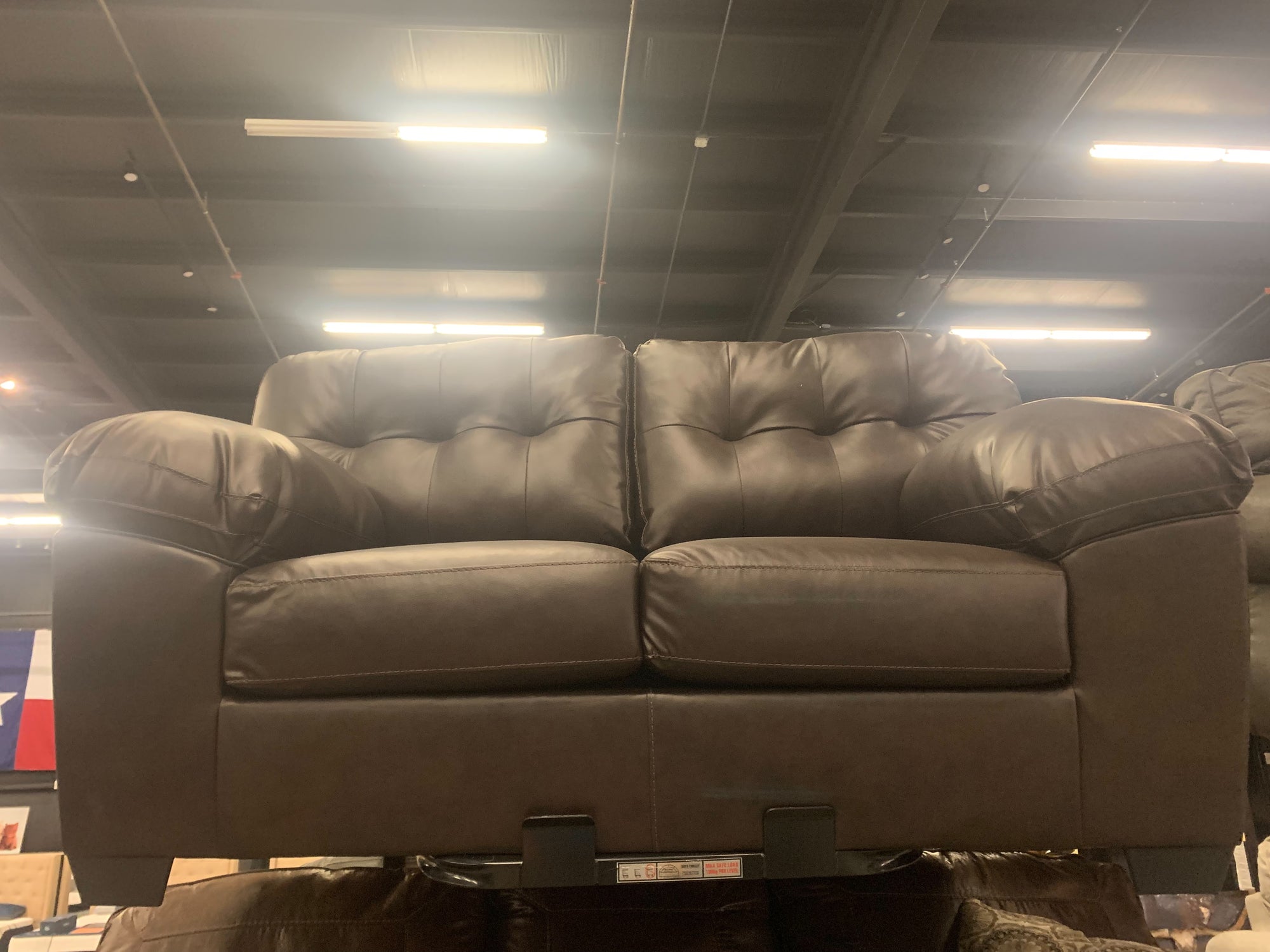608 FI-A Faux Leather Sofa and Loveseat