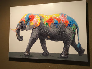 Gallery Wrap Elephant Canvas Art