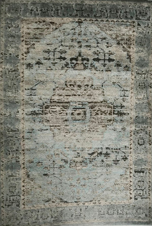 PM2668FIP Blue and Grey Rug 5 x 7