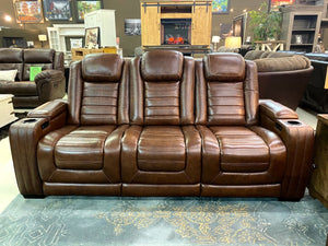 U391 FI-A Leather Powered Sofa and Loveseat with Heat and Massage